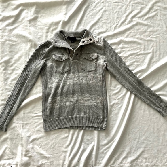 INC International Concepts Gray High Neck Sweater - Picture 4 of 7